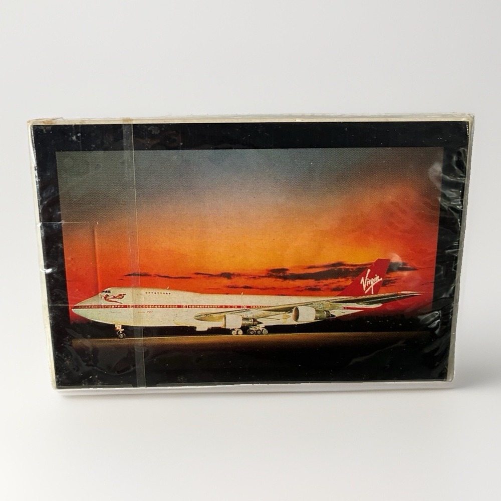 Vintage Virgin Atlantic Airways Playing Cards Deck Sealed Boeing 747 Retro
